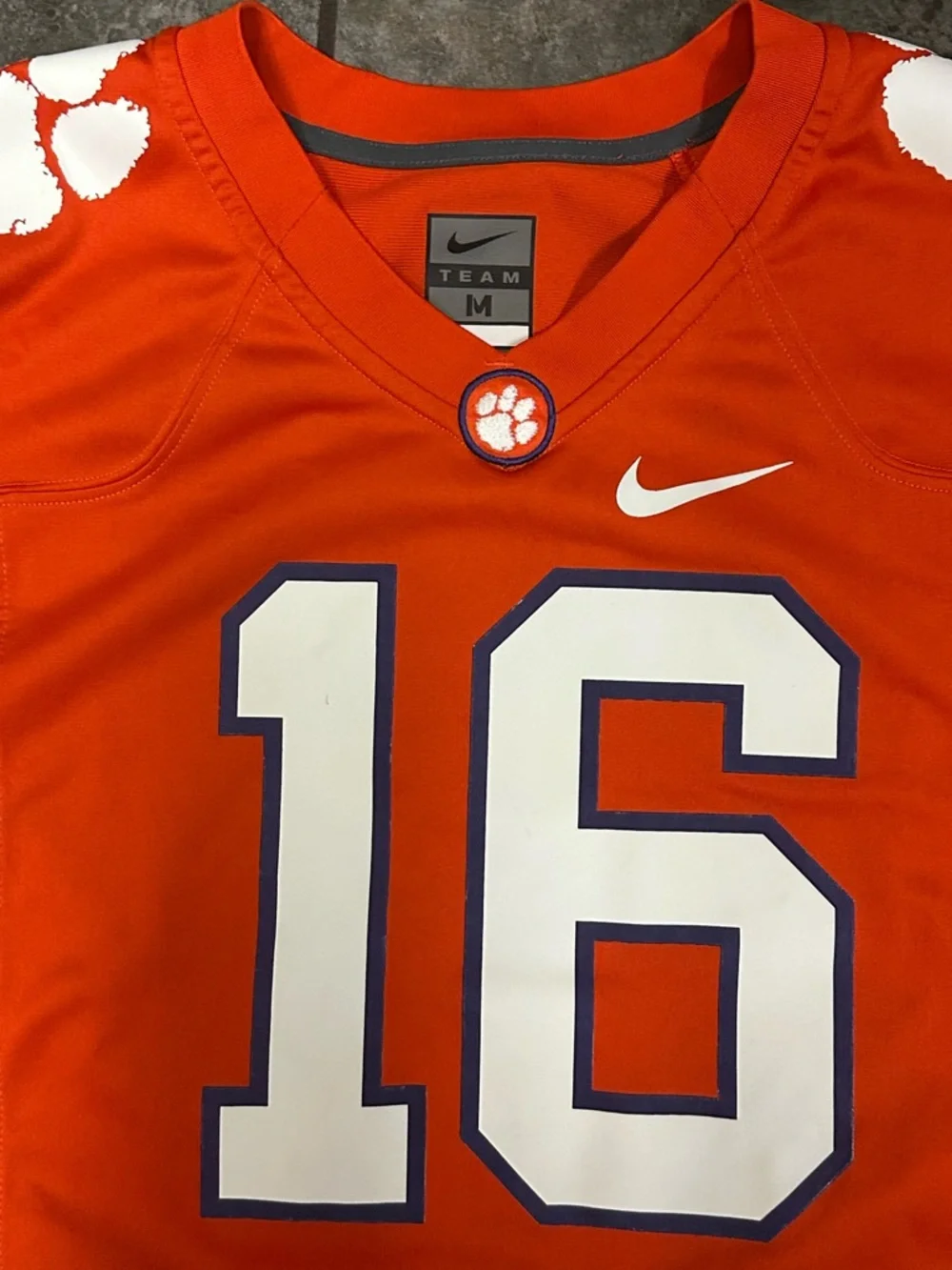 Nike Clemson Tigers Trevor Lawrence #16 NCAA Football Orange Game Jersey Size M - Picture 2 of 5